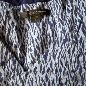 Donna Karan Blue and Gray Patterned nightgown